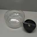 Industrial Semi Flush Mount Ceiling Light, 800 Lumen LED Bulb Included, Clear Glass Shade Ceiling Light Fixture, Farmhouse Light Fixture for Hallway Corridor Kitchen Bathroom Bedroom Passway (Large)