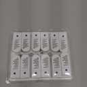 Minetom 12 Pack Fairy Lights Battery Operated String Lights, 8 Modes & Timer, 7ft 20LED Waterproof Silver Wire Twinkle Lights, Firefly Starry Moon Lights for Mason Jars DIY Christmas Wedding Party (Warm White)