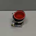 ID 2 to 2-1/2 inches Black Silicone Reducer Coupler with 2 T-Bolt Clamps 4 Layers of Polyester Reinforcement Suitable High Level Turbo Pipe