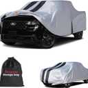 Ford Maverick Truck Cover Custom Fit 2022-2026 Crew Cab Short Bed(4.5') with Door Zipper, 10 Layers Outdoor Heavy Pickup Truck Cover Waterproof All Weather, Wind Dust Sun Protector.