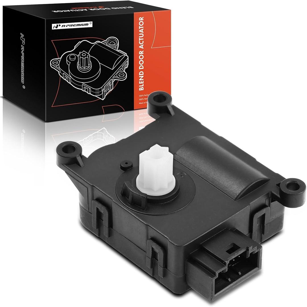 A-Premium HVAC Heater Blend Door Actuator Compatible with Chevrolet Silverado, Tahoe, Suburban & GMC Sierra 1500, Yukon & Cadillac Escalade, Lower Main or Upper Main, Temperature, Replaces# 22808876