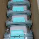 YANGNAY 10 Pack Glass Meal Prep Containers with Steam Vent, Food Storage Containers with Airtight Lids, Dishwasher/Microwave/Oven/Freezer Safe Glass Containers for Leftovers (Green)