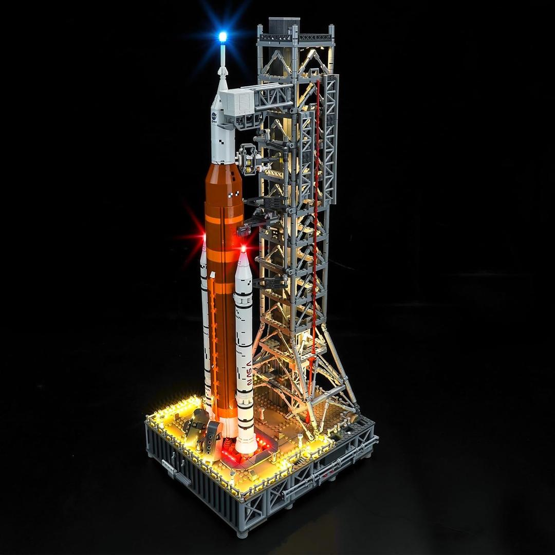 Upgraded Led Light Kit Compatible with Lego NASA Artemis Space Launch System Building Set, Lights Decoration Compatible with Lego 10341 (Model Not Included)