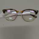 Blue Light Blocking Glasses Vintage Half Frame UV Clear Lens Anti Eyestrain Computer Gaming Glasses for Men Women
