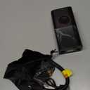 Powools Tire Inflator Portable Air Compressor, 150 PSI Cordless Bike Pump, Air Pump for Auto, Motorcycle, Bicycle, Balls with Pressure Gauge, LED Light & Car Accessories, Black, Standard Capacity