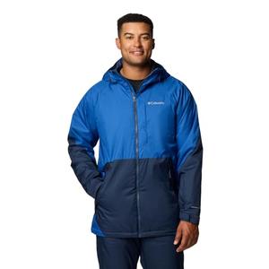 Columbia Men's Snowy Summit Jacket, Mountain Blue/Collegiate Navy, Small