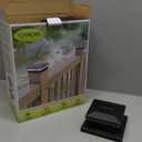 Solar Post Cap Lights 12 Pack, Fence Post Solar Lights, Warm White/Cool White Lighting, Black Waterproof Outdoor Post Lights for Garden Patio Porch, 4x4, 5x5 or 6x6 Vinyl/Wooden Posts