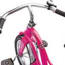 Schwinn Roadster Bike for Toddler, Kids Classic Tricycle, Low Positioned Steel Trike Frame w/ Bell & Handlebar Tassels, Rear Deck Made of Genuine Wood, Boys and Girls Ages 2-4 Year Old, Bright Pink
