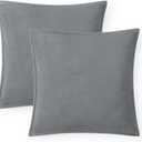 UGG Coco 2-Pack Decorative Pillows - Soft & Plush Throw Pillow Inserts with Throw Pillow Covers - Perfect for Sofa, Bed, Living Room Decor or Home Decor, 20" x 20", Seal Gray
