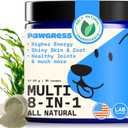 8-in-1 Dog Multivitamin 100% Natural Supplement Powder with Colostrum for Healthy Skin, Joints & Energy Crafted by Dog Nutritionist Kayla Kowalski, Made in USA 30 Scoops, Expiry: 05/2027