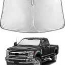 EcoNour Car Windshield Sunshade | Blocks 99% Heat & Keeps Interior Cool | Universal Fits Cars, SUVs, Trucks | Automotive Sun Screen, Visor & Car Accessories for Summer | Medium (64x32 Inches)