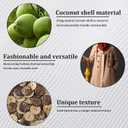 230 PCS Natural Coconut Shell Buttons 1/2 Inch Brown Wooden Buttons, 2 Holes Buttons for Sewing Crafts, Shirt, Clothing Replacement