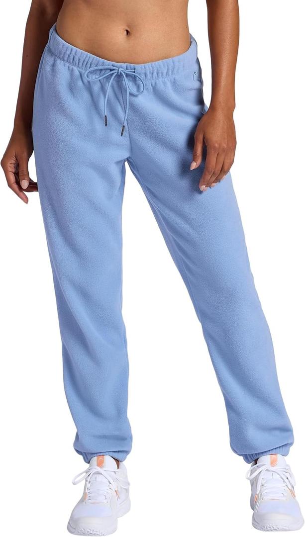 Head Women's Recover Poly Fleece Jogger, Relaxed Fit, Heavyweight Fleece Material (Blue, S)