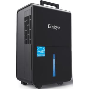 Gasbye 4500 Sq.Ft. 2026 Energy Star Dehumidifier for Basement & Large Rooms with Drain Hose, Max 115 Pints/Day | 45dB Quiet Compressor | 1.7 Gal Water Tank | Auto Shut-Off & Restart, Black