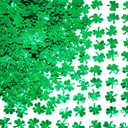 Green Party St. Patrick's Day Shamrock Sequins Sprinkles Irish Clover Party Decorations, 60g (2.2cm)
