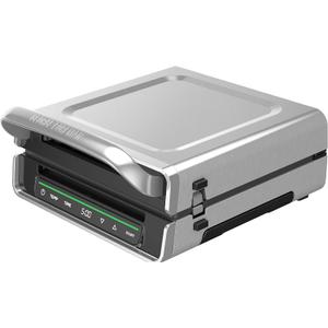 George Foreman Smokeless - Digital Smart Select, Family Size (4-6 Servings), Stainless Steel, GRD6090B