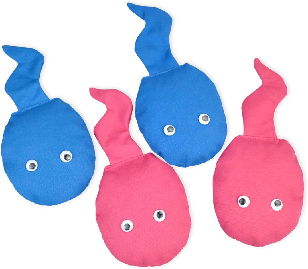 4 Pack Bean Bags for Cornhole Baby Shower Bachelorette Bachelor Gender Reveal Party Cornhole Bags
