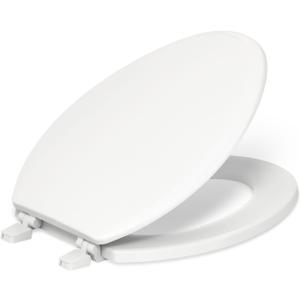Ridgewood Toilet Seat Eb,  Color-matched plastic hinges ✅ Compression-molded wood provides a look and feel that cannot be achieved with other seat materia, Size: Elongated
