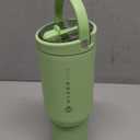 HydroJug Sport - Stainless Steel Tumbler with Straw, Vacuum Insulated, 40oz Leakproof Water Bottle, Ergonomic Design, Reusable, Dishwasher Safe, Rubber Base, Durable for Gym or Outdoors, Clover