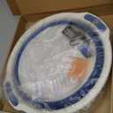 Facial Ice Bath Kit - Foldable Ice Bowl with Reusable Cubes for Cold Plunge (Blue)