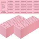 Kosiz 1000 Sheets 25 Bid Raffle Ticket Sheets Chinese Auction Tickets Numbers for Basket Events and Silent Auctions (Pink)