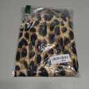 SweatyRocks Women's Off The Shoulder Leopard Print Blouses Summer Short Sleeve Tops Going Out, Size M