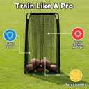 Football Kicking Cage Net - Portable 81x41IN Football Goal Training Aids for Backyard Indoor Outdoor-Youth & Adults