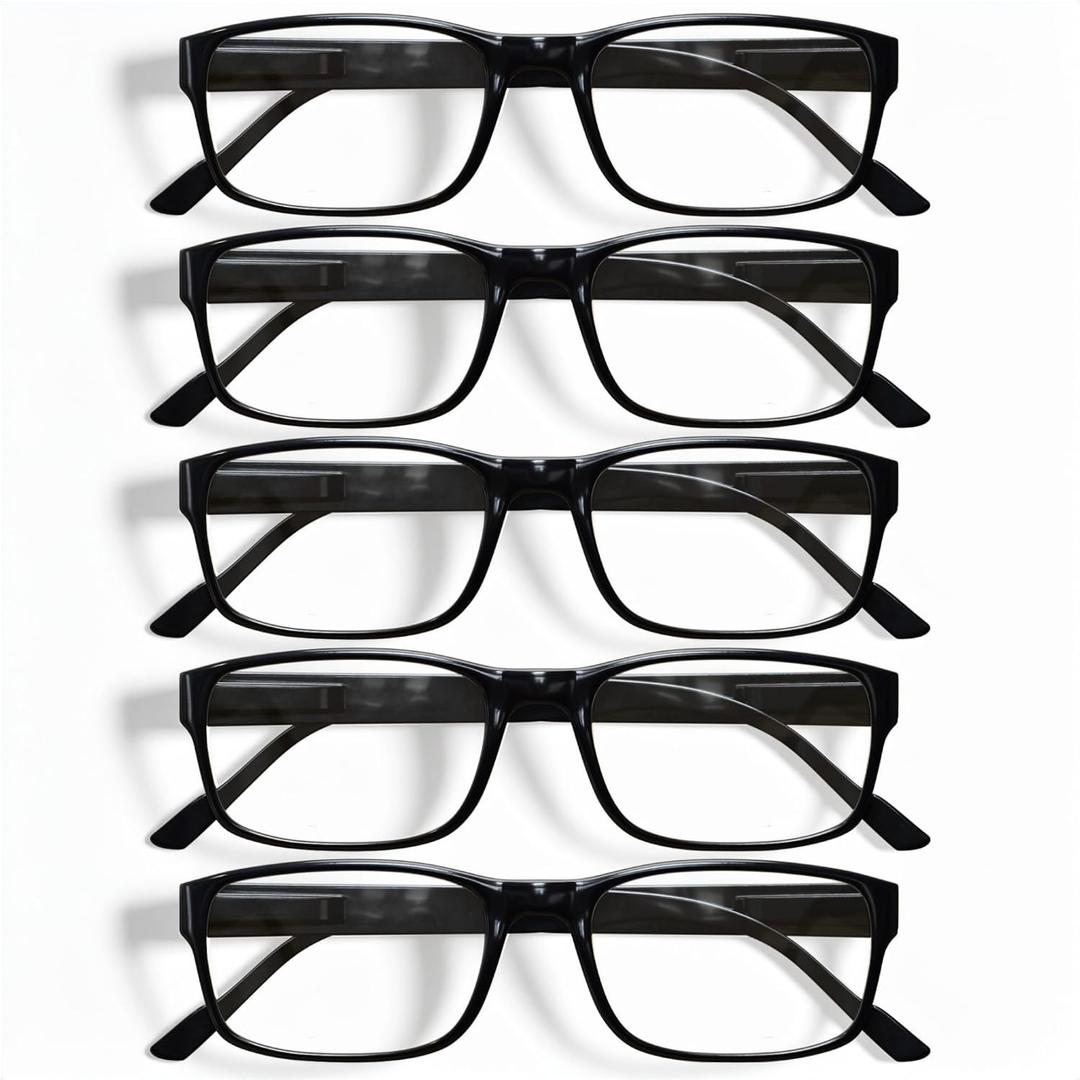 Gaoye 1.75 Professional Reading Glasses for All Day - Computer Readers with Blue Light Protection - Value Pack