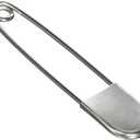 15 PCS Extra Large Stainless Steel Safety Pins in Length of 5 inches for Blanket Laundry Key Ring Outdoor