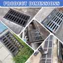 8 * 20 in Cast Iron Drain Grate, B125 Class Outdoor Drain Cover