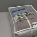 Linen Feel Light Chocolate Brown Duvet Cover Oversized King Size 120'' W x 98'' L, Percale 100% Washed Cotton Duvet Cover with Zipper Closure Plus 2 Pillowcases, Oeko TEX Standard Certificated