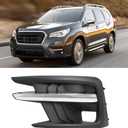 TTCR-II Compatible with 2019-2022 Subaru Ascent Front Bumper Fog Light Cover SU1038134 57731XC09A, for 2019-2022 Subaru Ascent Fog Lamp Bezel Crome Trim Left Driver Side Replacement