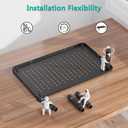 WALI Computer Monitor Stand for Desk, Adjustable Laptop Riser, Desk Monitor Stand Underneath Storage for Office, Home, School Supplies (STT003), 1 Pack, Black (Basic)