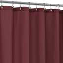 ALYVIA SPRING Burgundy Red Fabric Shower Curtain Liner Waterproof - Soft Hotel Quality Cloth Shower Liner with 3 Magnets, Light-Weight & Machine Washable - Standard Size 72x72, Burgundy