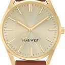 Nine West Women's Strap Watch (Brown/Gold)