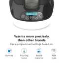 Baby Brezza Fast Baby Bottle Warmer - Baby Milk + Breastmilk Warmer Defroster 2 Unique Temperatures for Breastmilk + Formula - Universal Fit for All Bottles, Bags + Jars