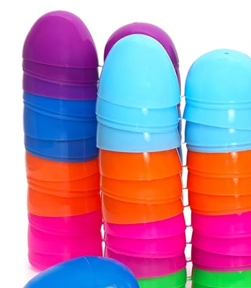 Taboom Bulk Easter Plastic Eggs with Gifts 72 Pcs