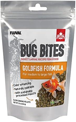 Fluval Bug Bites Goldfish Fish Food, Pellets for Medium to Large Sized Fish, 3.53 oz, A6584.3