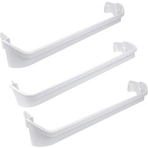 BlueStars 240534701 Middle & 240534901 x2 Top/Bottom Door Shelf Rack Bar Rail - For Frigidaire Kenmore Refrigerators - Replaces AP3214631 PS734936 948952 AP3214630 PS734935 EA734935 948954 AH734935