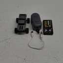 Mini Rc Truck, 1:64 Scale Monster Truck Remote Control Car with Lights, 2.4Ghz Remote Control, Mini Alloy Monster Truck Rc, Speed/Steering Adjustable (Grey)