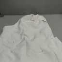 Floerns Women's Pearl Beaded Halter Twist Sleeveless Tie Back Dress A Line Dress (White)