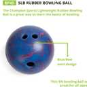 Champion Sports Rubber Bowling Ball, 5 Pound