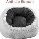 Plush Faux Fur Bean Bag Chairs, Memory Foam Filled Sofa Chair Shape Bean Bag for Adults/Teens/Kids, Ultra-Soft Lazy Sofa for Living Room Bedroom College Dorm, Grey