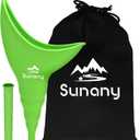 Female Urinal, Reusable Silicone Foolproof Women Pee Funnel Allows Women to Pee Standing Up,Women's Urinal is The Perfect Companion for Indoor Use (green)