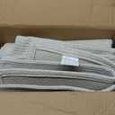 EARTHALL Woven Runner Rug 2x6 Ft Washable Runners for Hallways Cotton Rubber Backed Kitchen Runner Braided Indoor Floor Carpet Runners for Entryway, Hallway, Kitchen, Bedroom, Cream/Grayish