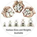 FANTIAN 40 lbs White River Rocks for Landscaping, 1-2 Inch Polished Pebbles for Indoor Plants, Decorative White Stones for Plants, Vase, Aquarium, Fish Tank and Garden