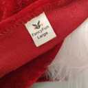 4 Pieces Mrs Claus Costume for Women, Adult Santa Costumes Claus Dress Christmas Outfit with Hooded Cape Gloves Belt (Large)