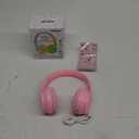 Headphones Kids Bluetooth 5.4 Wireless Play Time 68H Safe Volume Limit 85/94dB Over-Ear Foldable Headset,Fast Charging,with Aux Cord Built-in Mic for Toddler Child Pad Study Tablet Pink