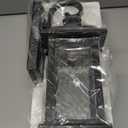 Darkaway Outdoor Lights Fixture Wall Mount, Exterior Wall Light with Water Ripple Glass Waterproof Black Outside Wall Sconce for House Porch Hallway Garage (15")