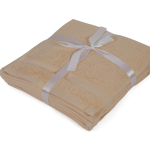 Casa Lino Face Towels & Body Wash Cloths for Showering - 100% Cotton Wash Cloths for Bathroom - Highly Absorbent & Quick Drying Washcloth Set - Cotton Washcloths 24 Pack (12" x 12") - (Linen Brown)